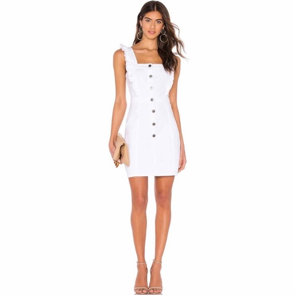 cupcakes & cashmere Dresses & Skirts - Cupcakes & Cashmere Galia White Denim Dress